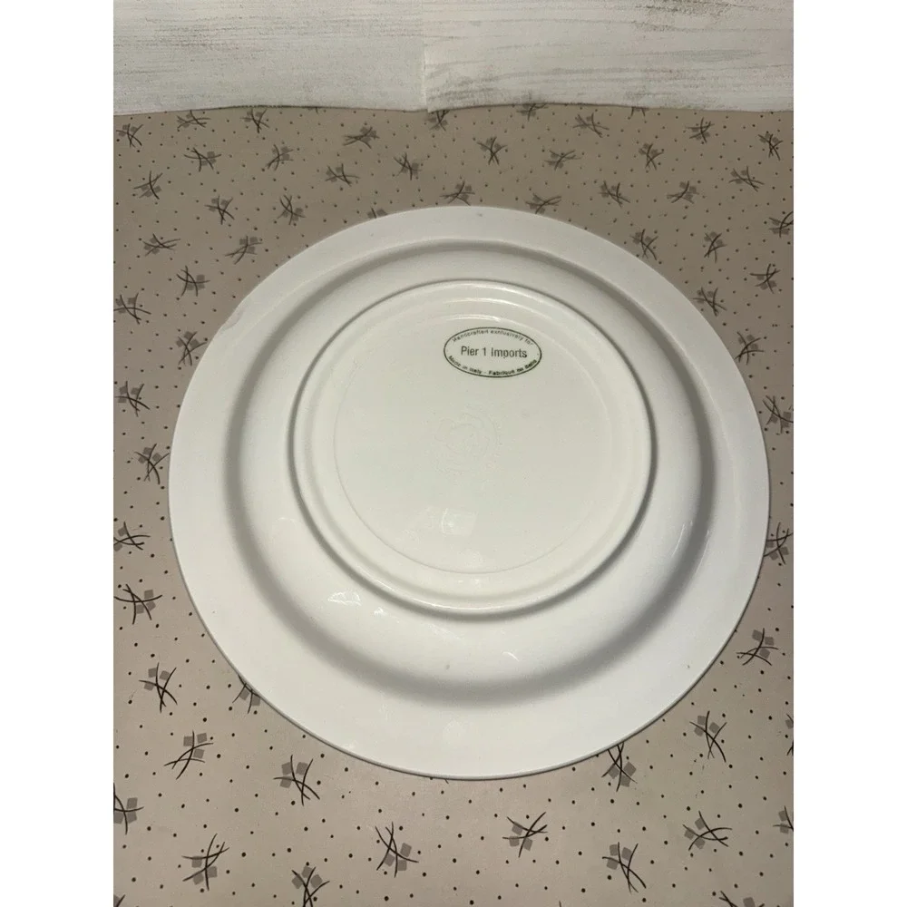 Ceramica Quadrifoglio Italy 1990s Pier 1 Chintz‎ Floral Plate Flaw
